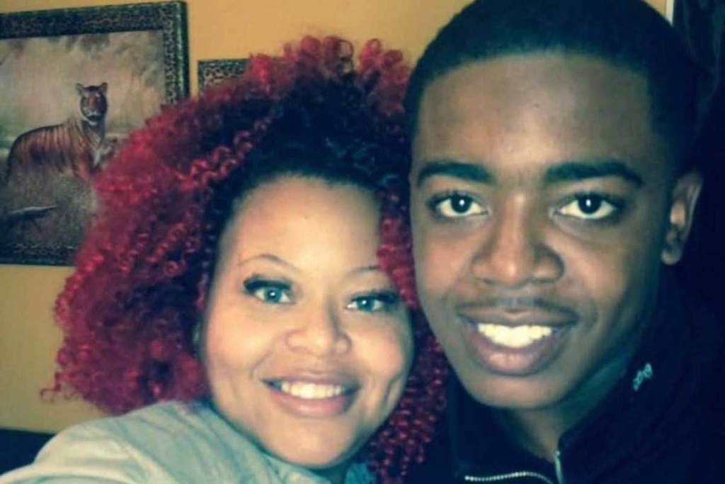 A man and a woman take a selfie together