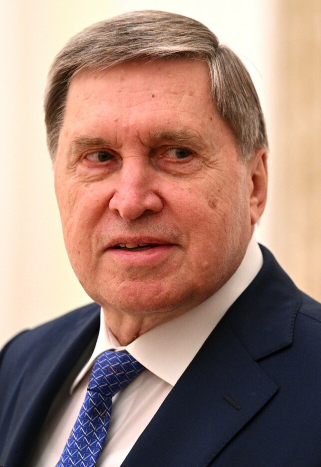 A headshot of Aide to the President of Russia Yuri Ushakov and Head of the Republika Srpska’s representative office in Russia Duško Perović.