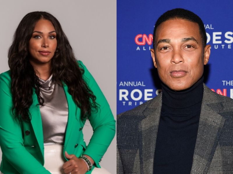 A side by side of journalists Georgia Fort and Don Lemon