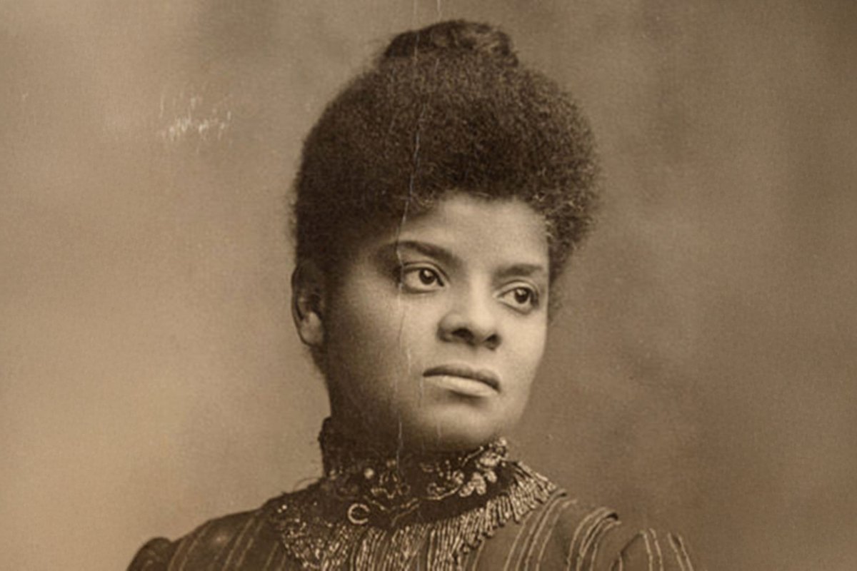 A sepia toned photo of Ida B. Wells