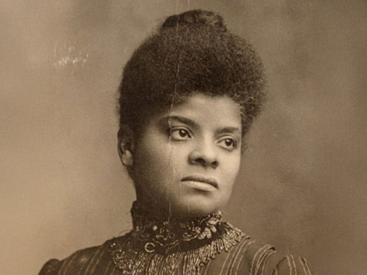 A sepia toned photo of Ida B. Wells
