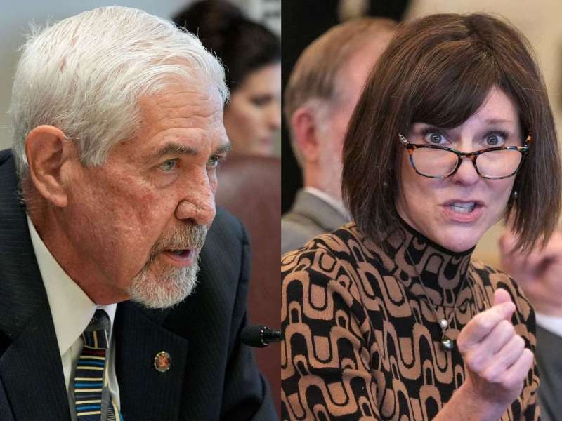 A side by side photo of Kevin Blackwell and Missy McGee