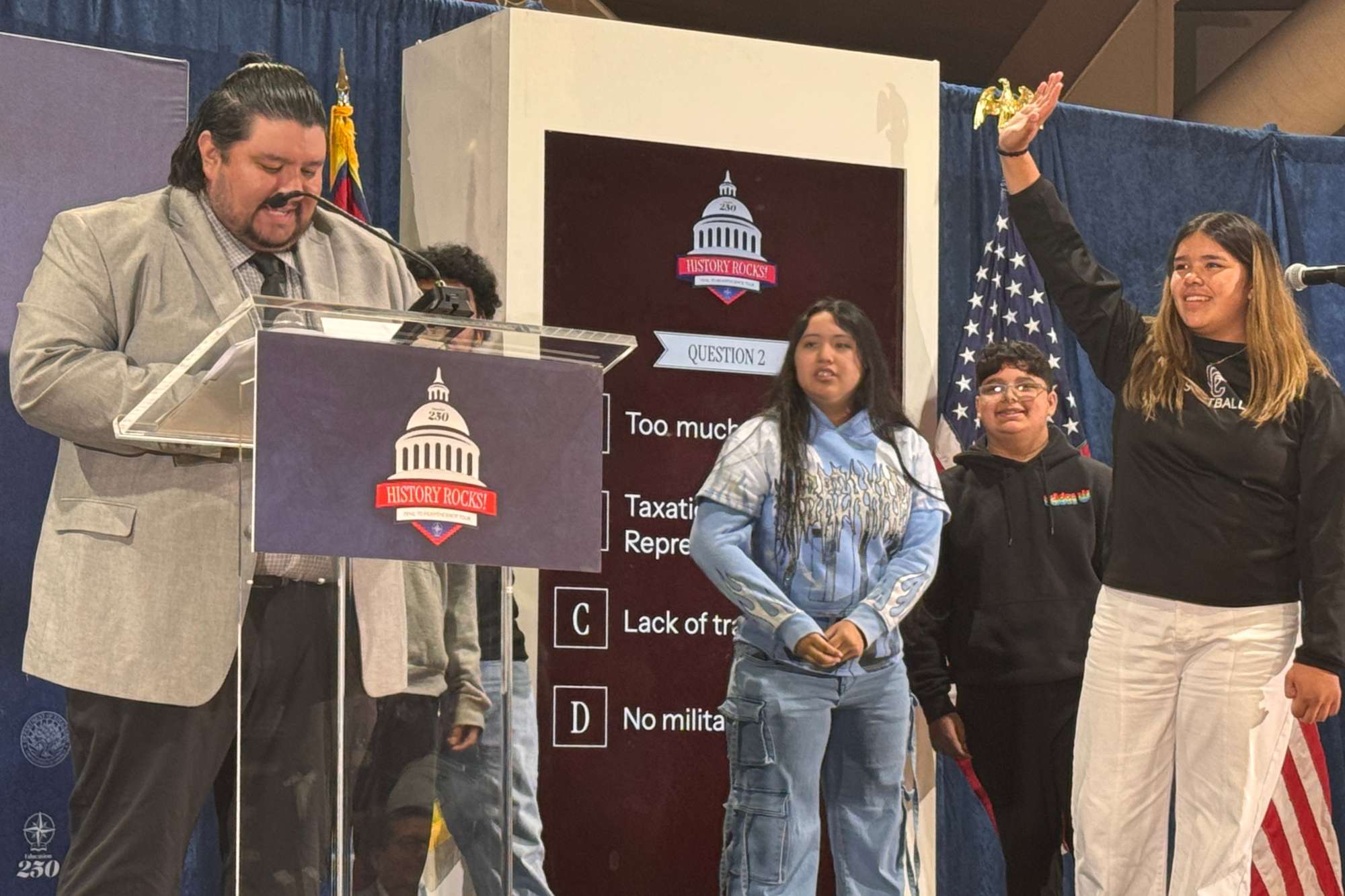 ‘History Rocks! Trail to Independence Tour’ Visits Choctaw Central Middle School for Its Only Mississippi Stop