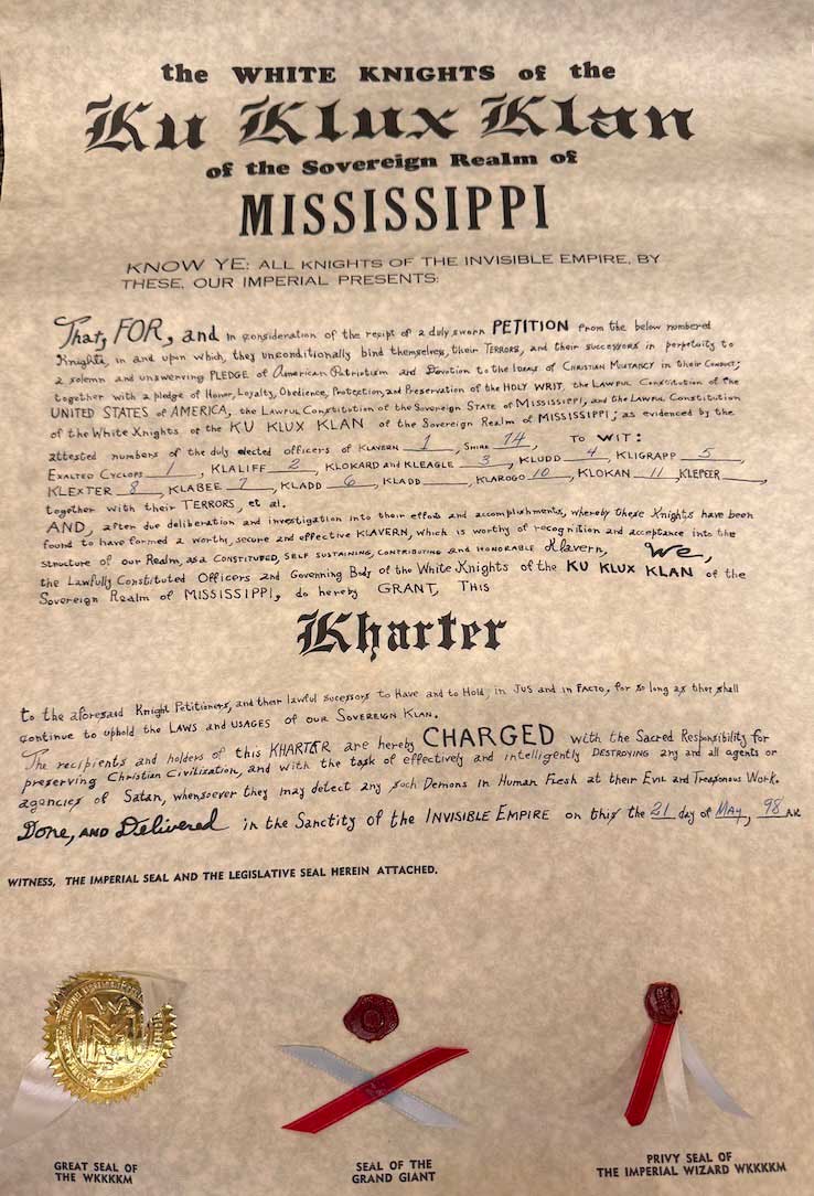 Photos: The KKK Materials Unearthed at Mississippi DPS