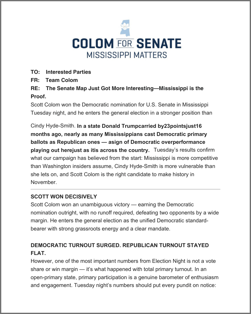 The Senate Map Just Got More Interesting—Mississippi is the Proof-1