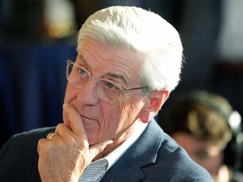A closeup of Phil Bryant lit by the afternoon sun through a window