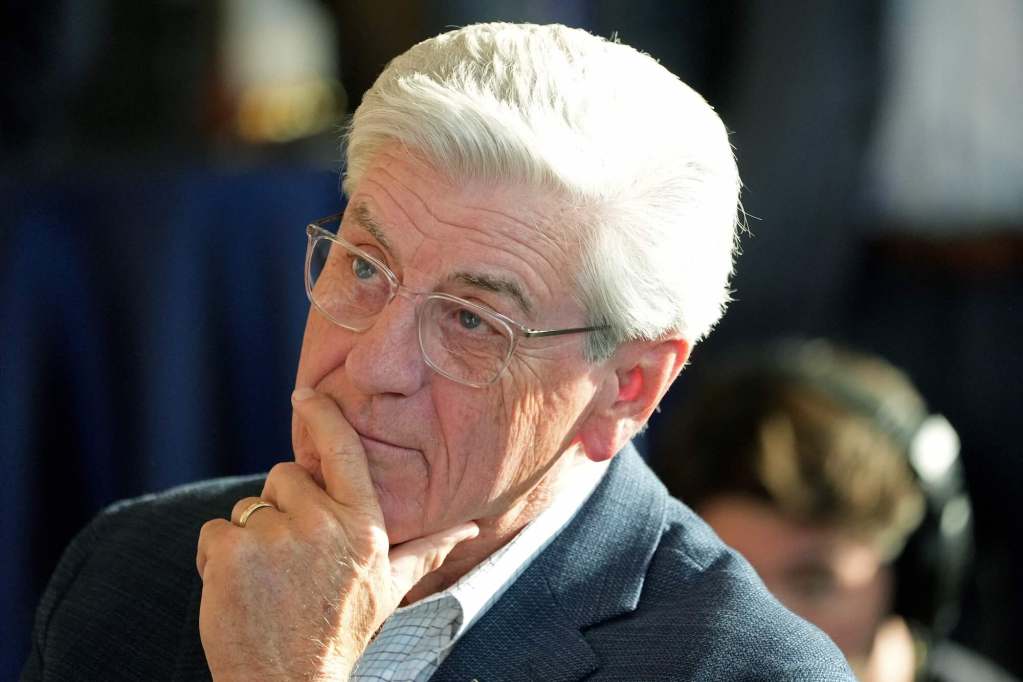 A closeup of Phil Bryant lit by the afternoon sun through a window