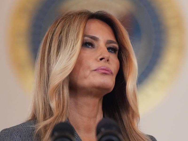 A close-up photo of Melania Trump