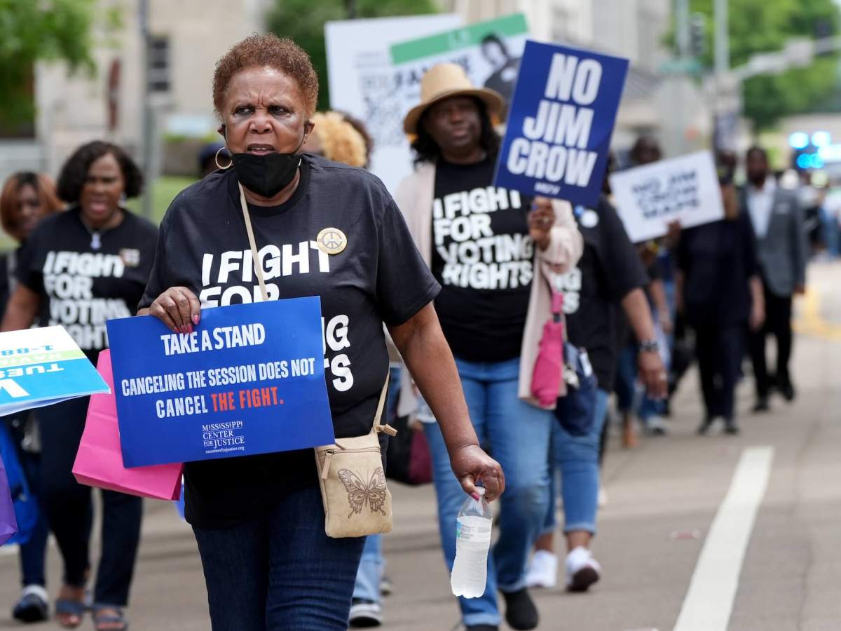 Photos | Mississippians Protest Redistricting Efforts After Voting Rights Ruling