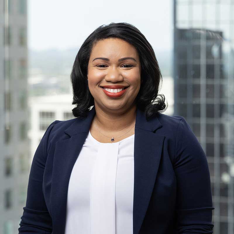 Headshot of Shauncey Ridgeway in a navy suit