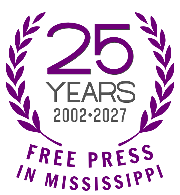 25 Years 2002-2027 - Free Press in Mississippi logo